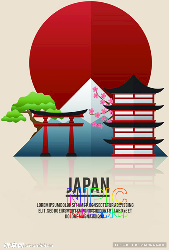 日本元素eps模板下载