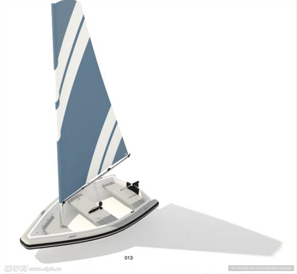 3dmaxC4D模型游艇帆船