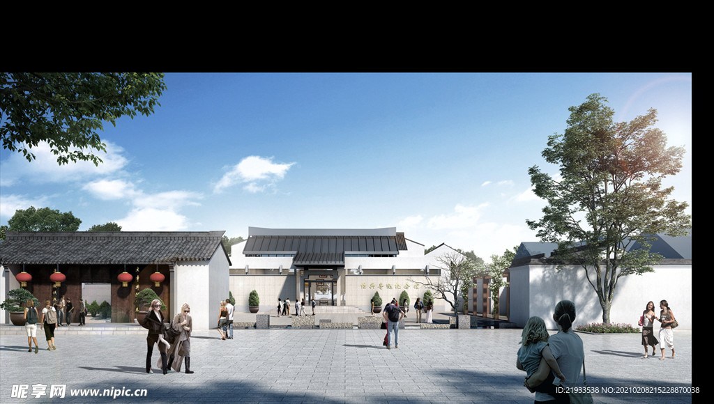 中式庭院门头效果图