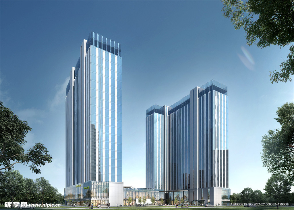 公建高层效果图