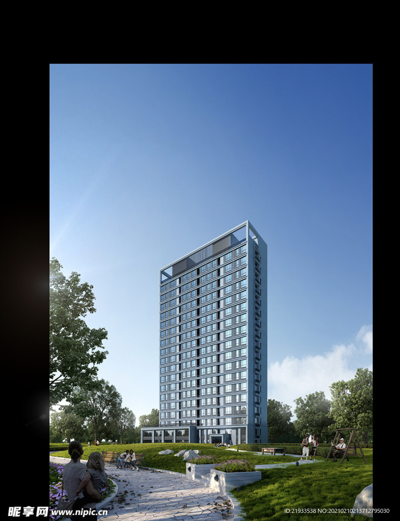 绿城别墅洋房园林大门入口