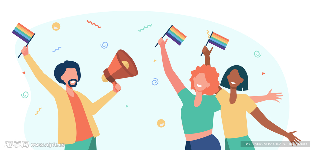 人物插图 扁平办公矢量