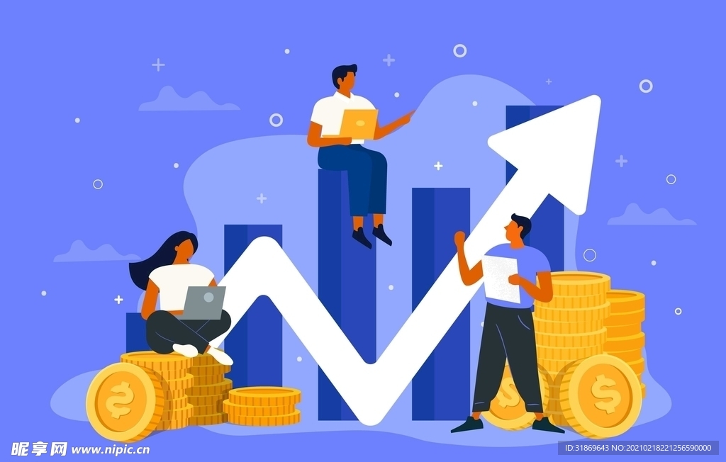 人物插图 扁平办公矢量