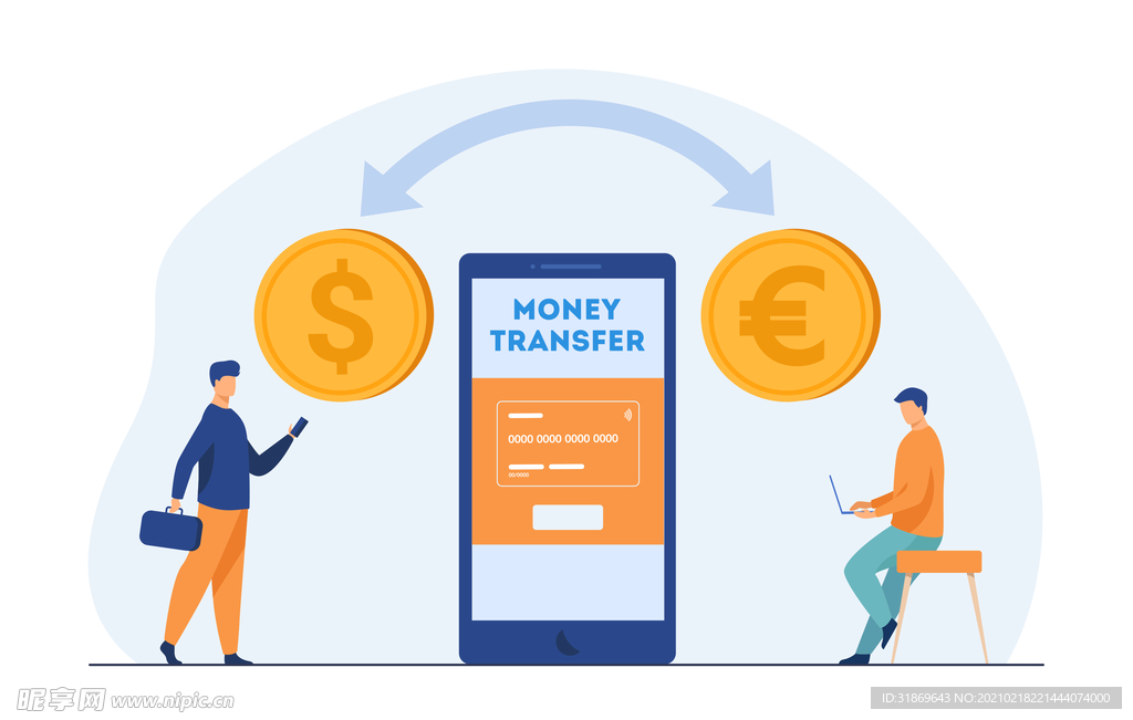 人物插图 扁平办公矢量