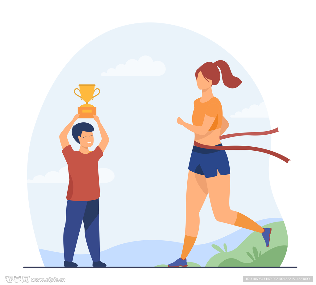 人物插图 扁平办公矢量