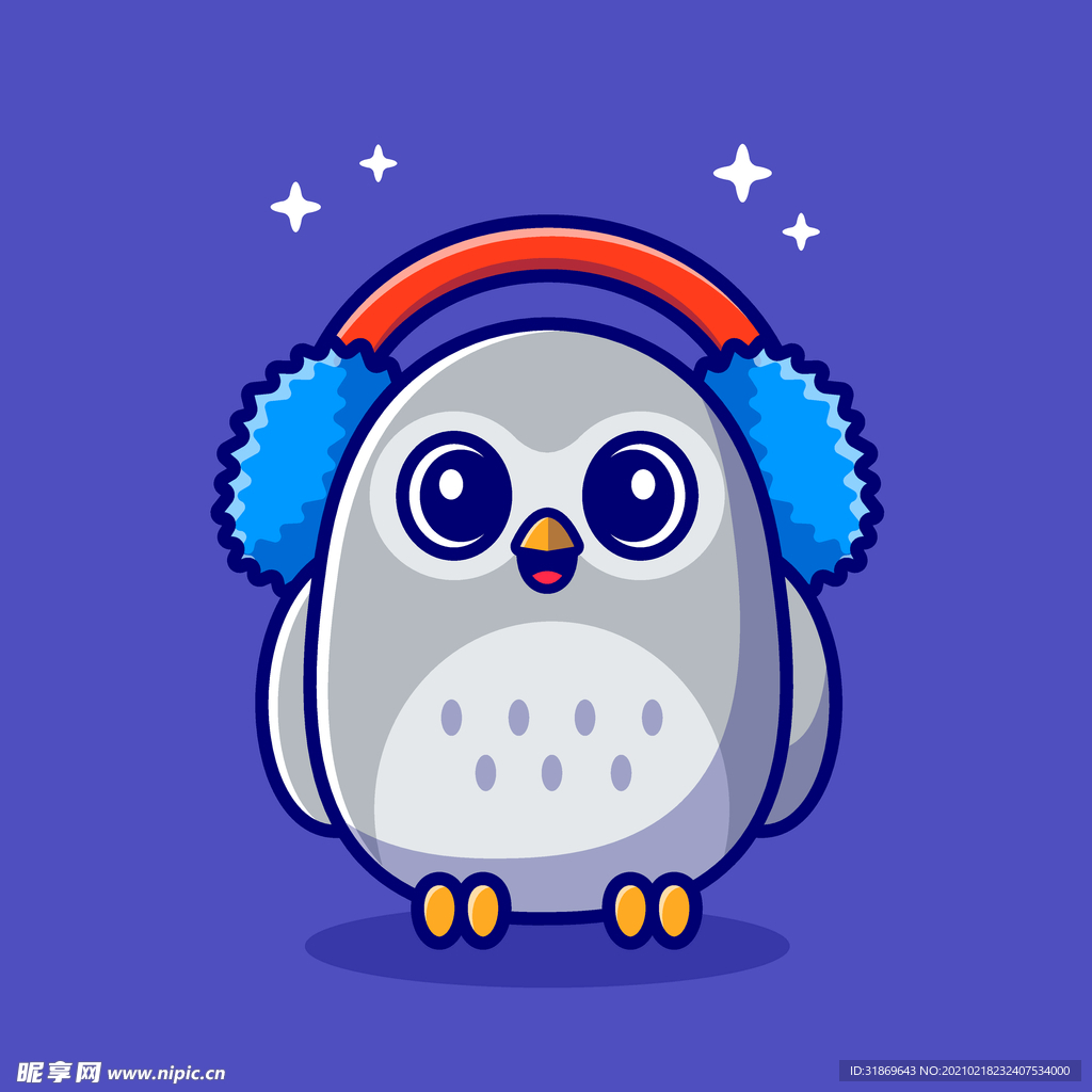 猫头鹰 卡通动物