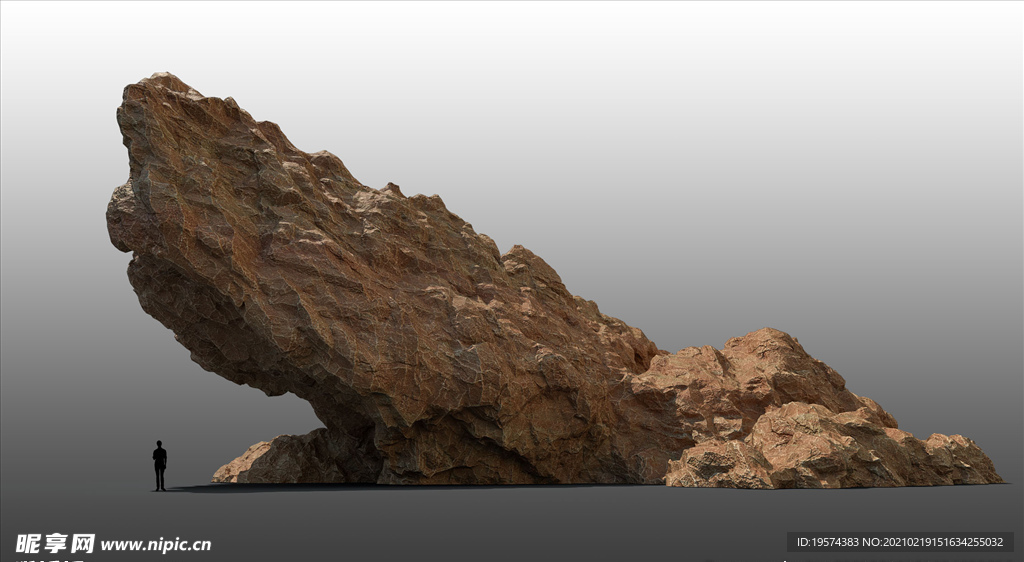 C4D模型岩石假山石头景观石