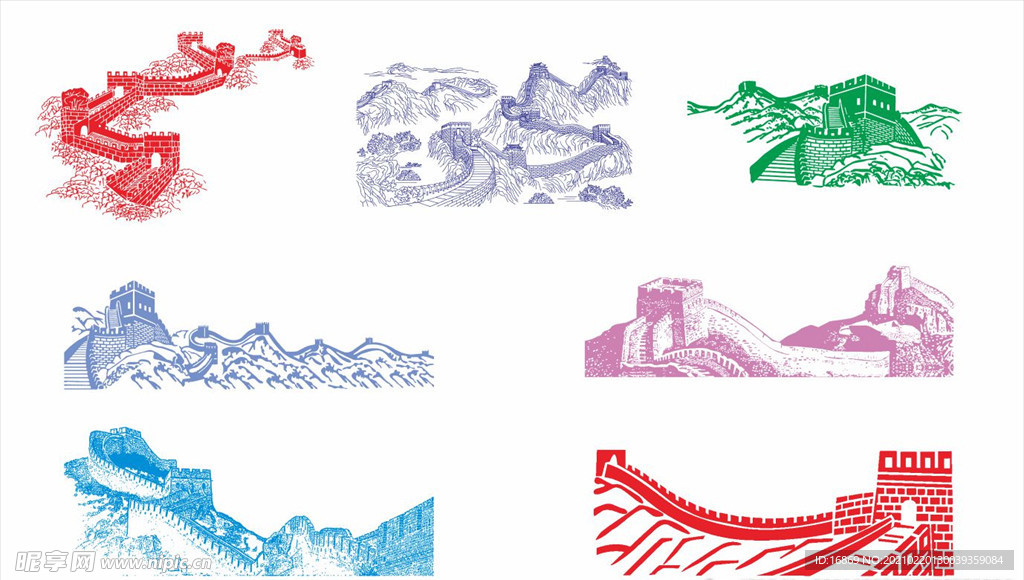 长城 矢量