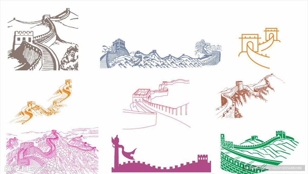 长城 矢量