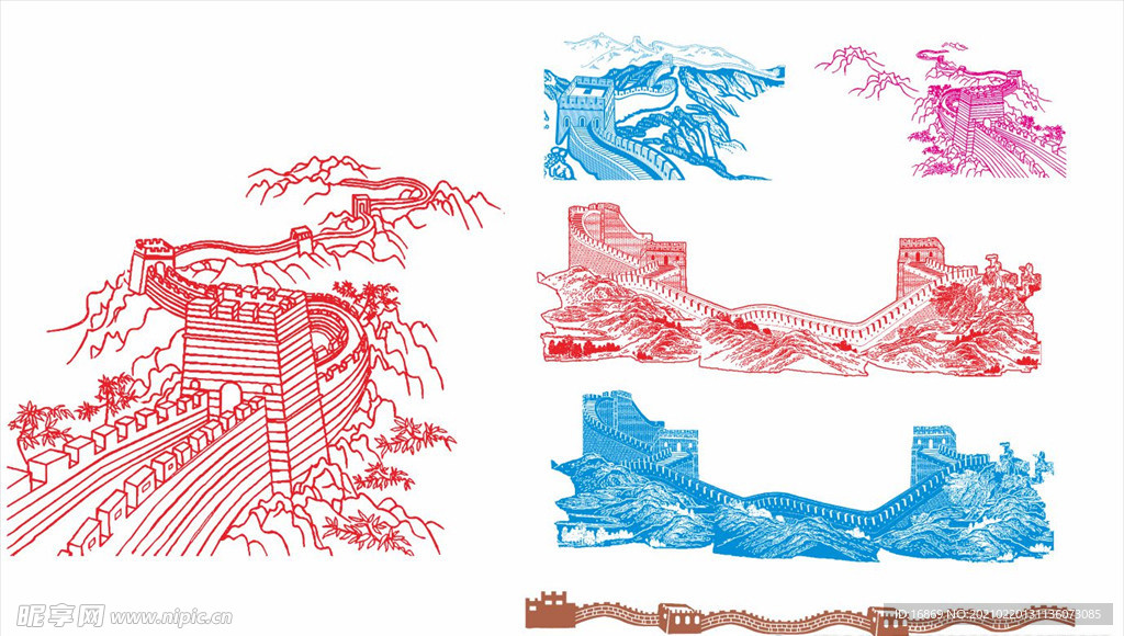 长城 矢量