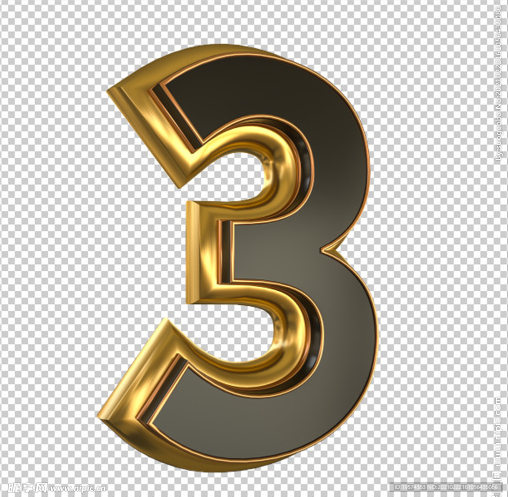 C4D模型数字3模型psd
