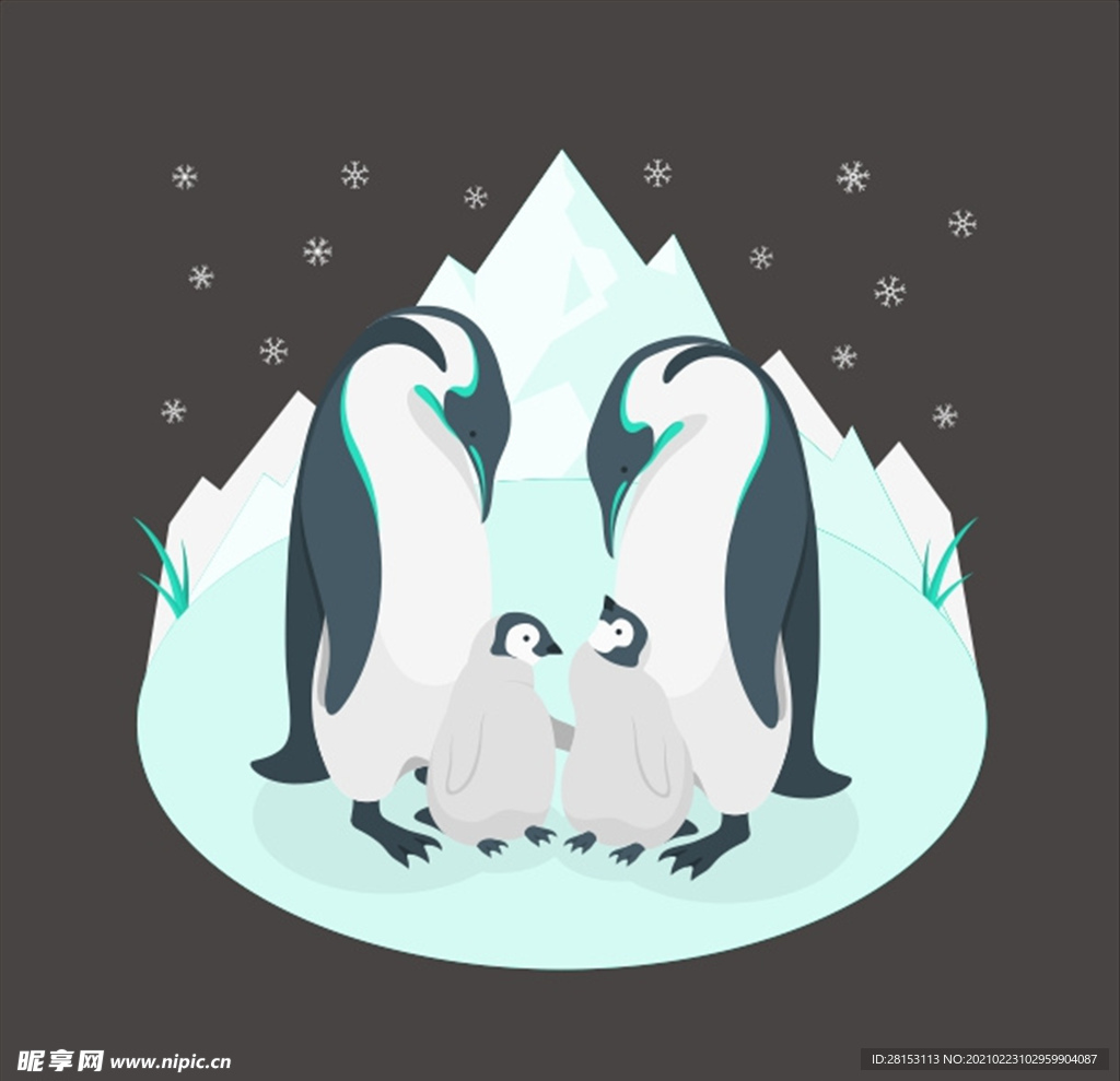 扁平化企鹅