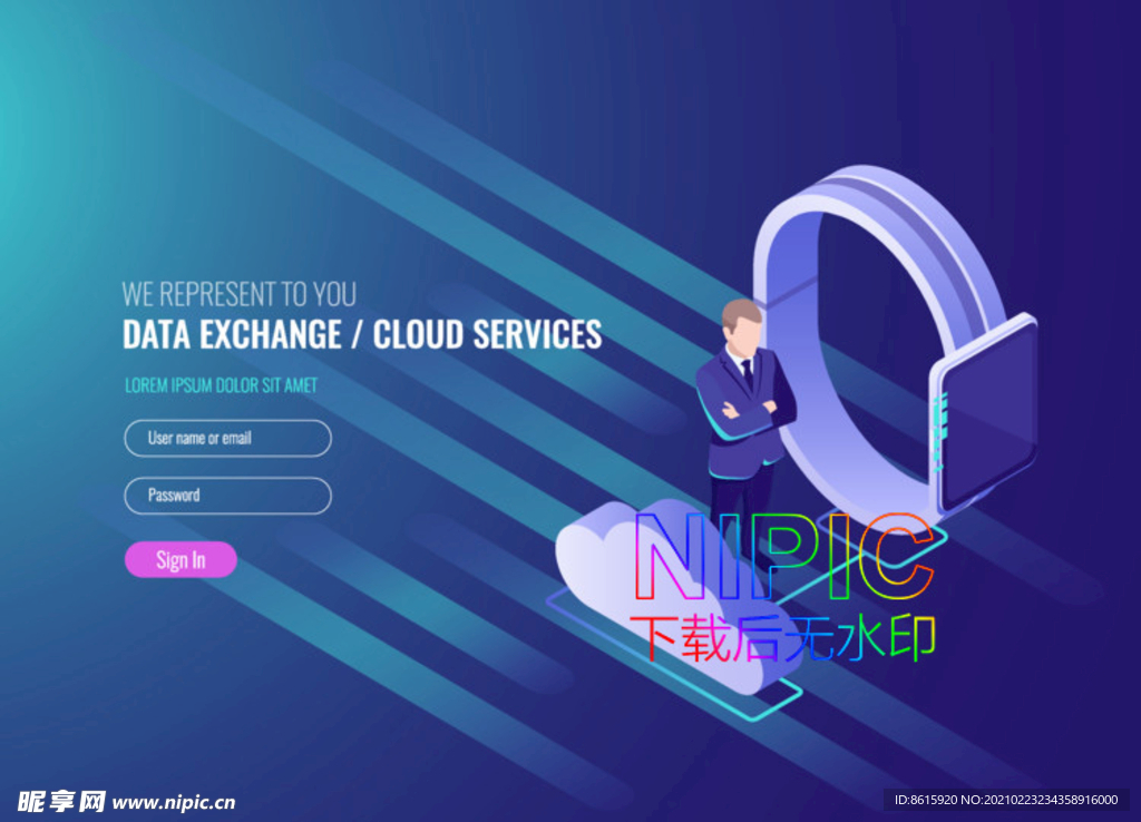 2.5d高科技ai背景图