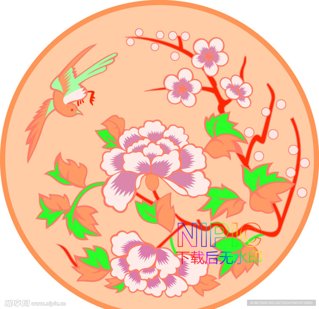 绣花图案eps矢量格式