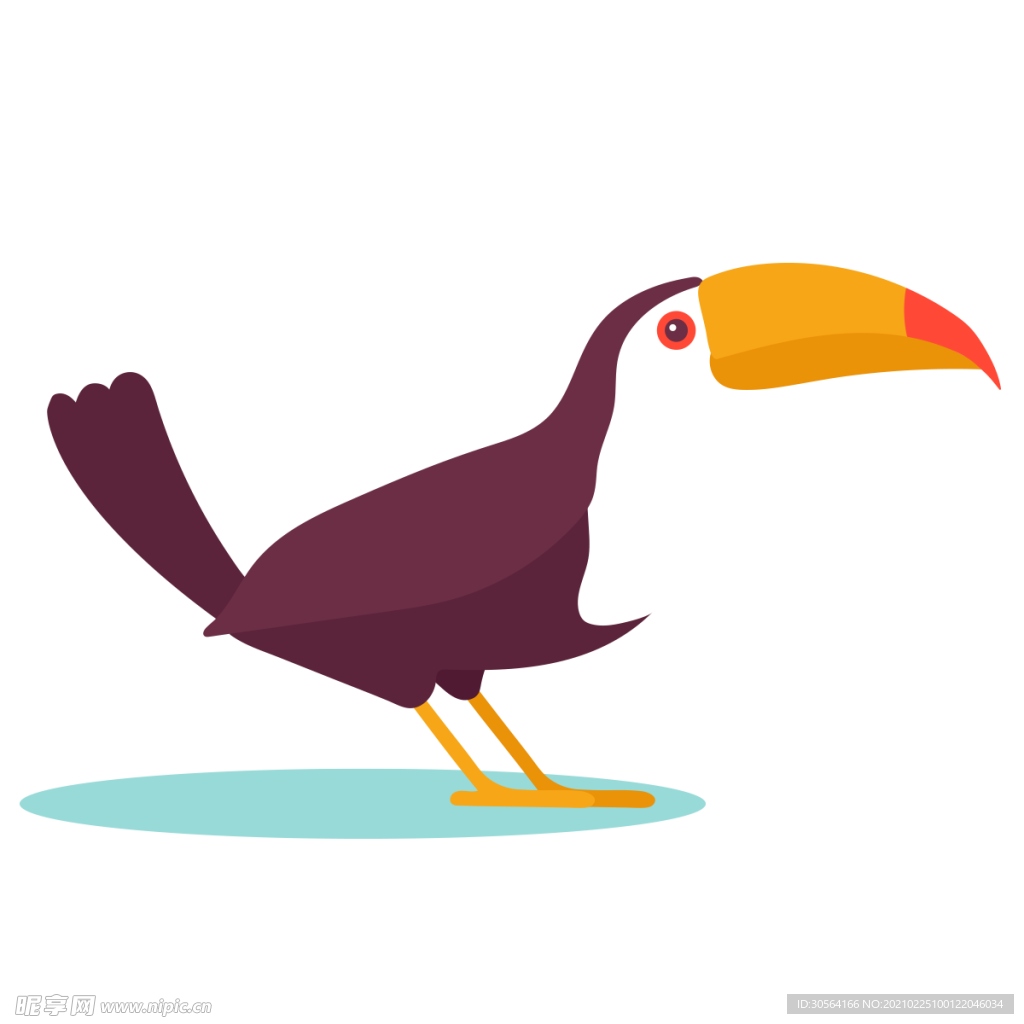 可爱小鸟标签标志合成素材