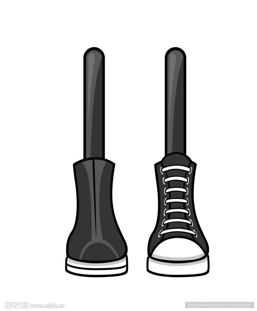 脚丫标志图标图形合成素材