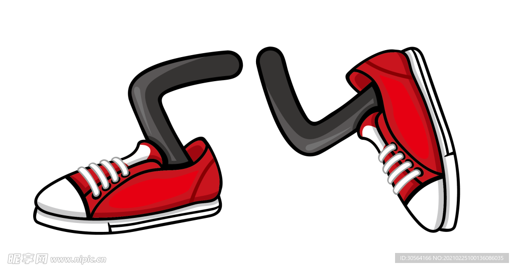 脚丫标志图标图形合成素材