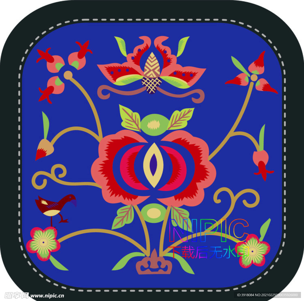 电脑绣花eps模版