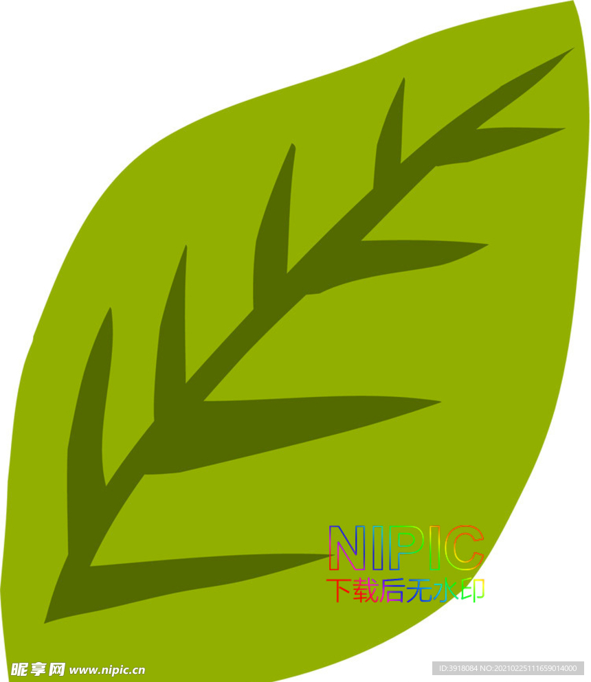 热带树叶eps模板下载
