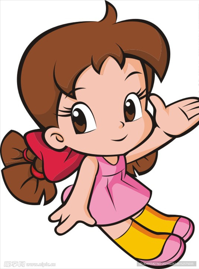 卡通小女孩