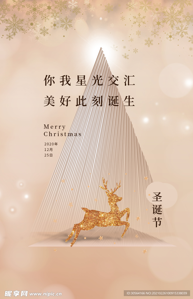 圣诞节节日活动宣传海报素材