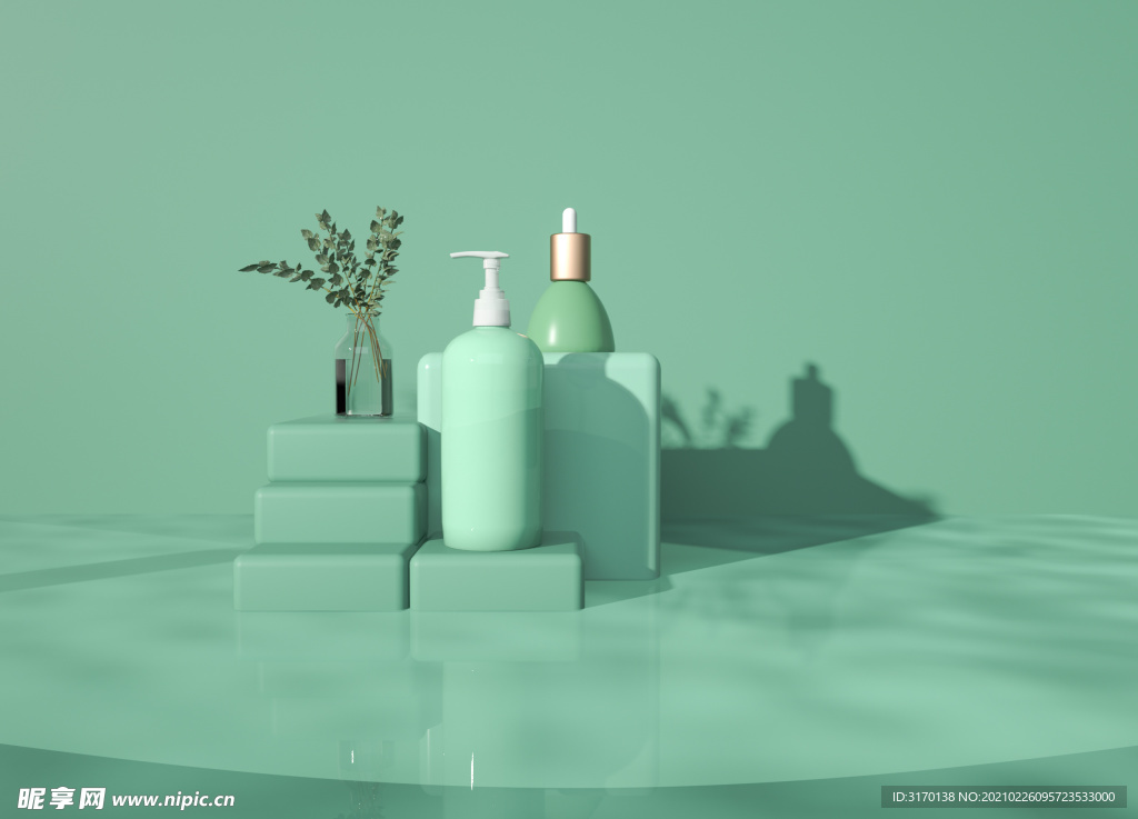 几何c4d背景图片简约产品展台