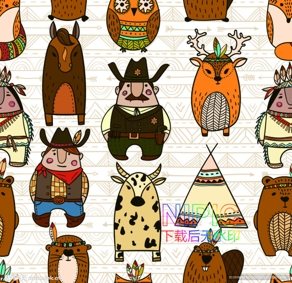 民族花纹eps矢量格式