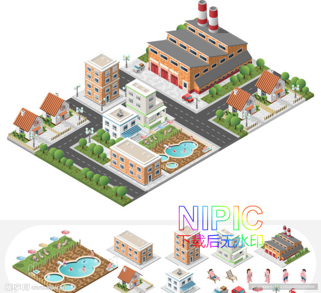 2.5d城市eps模板下载