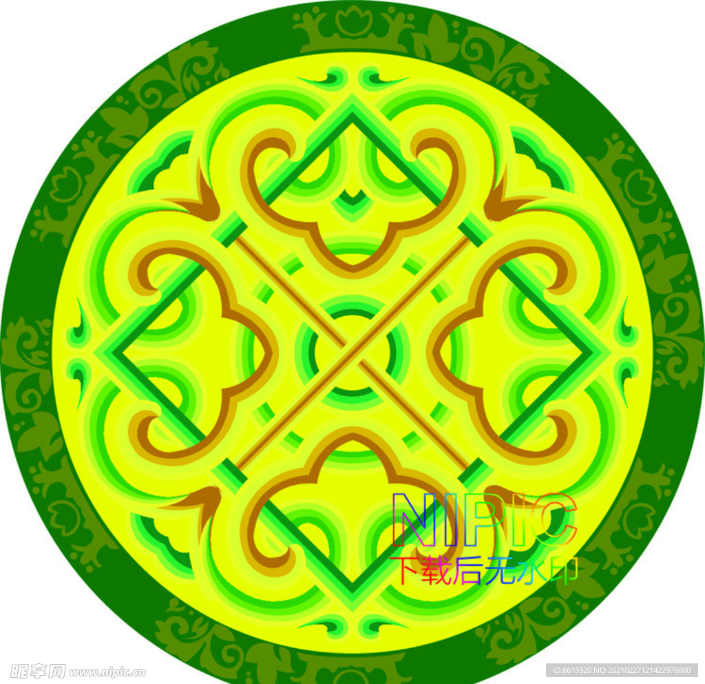 绣花图案eps素材文件