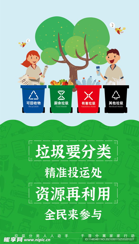 垃圾分类宣传海报