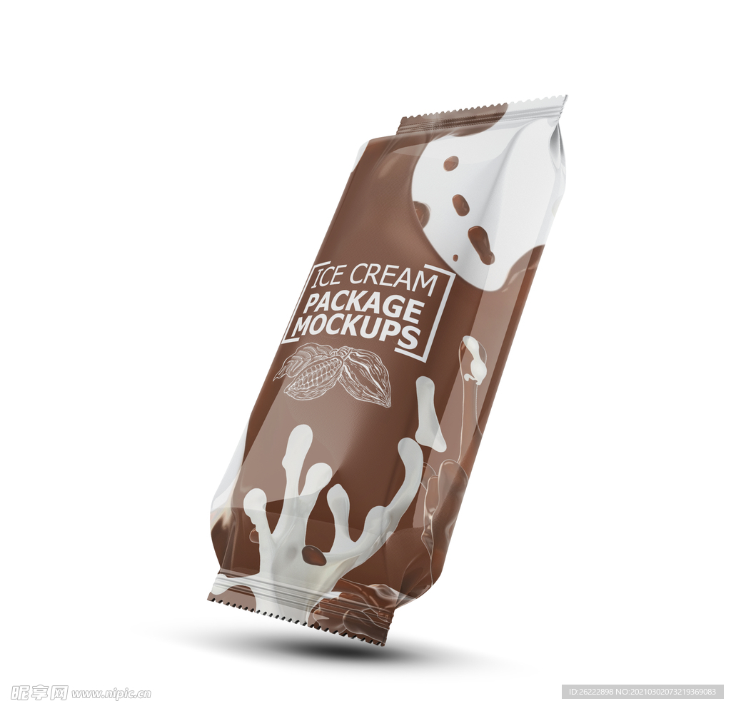 塑料 密封袋 牛奶 包装 样机