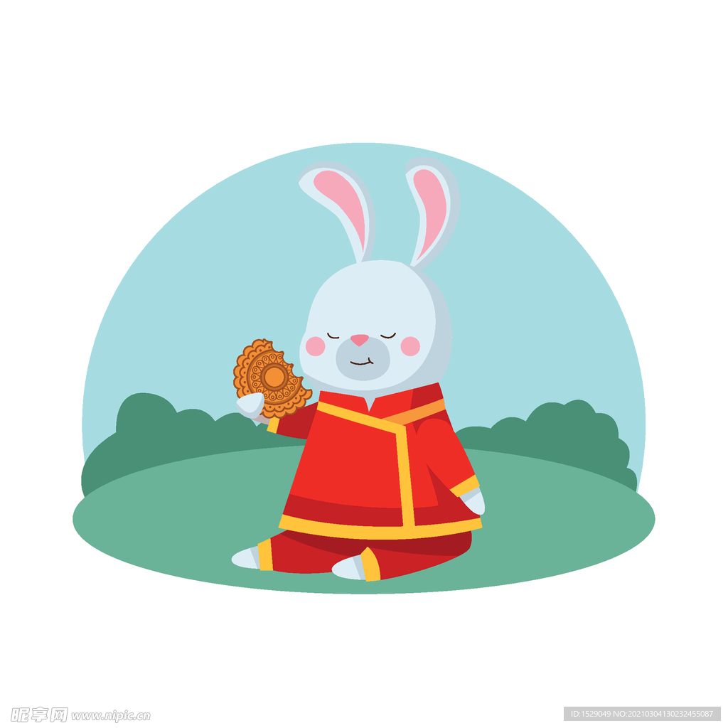 卡通中秋节