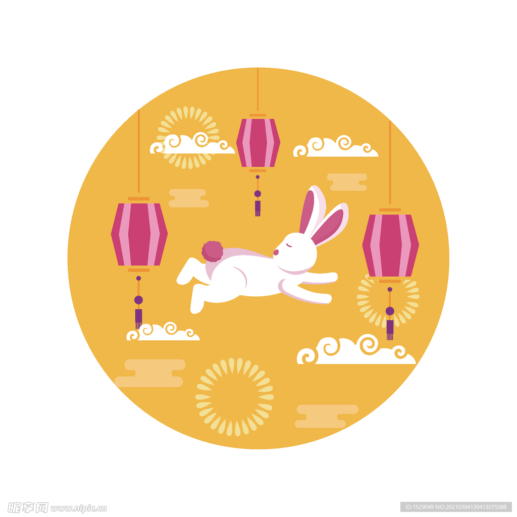 卡通中秋节