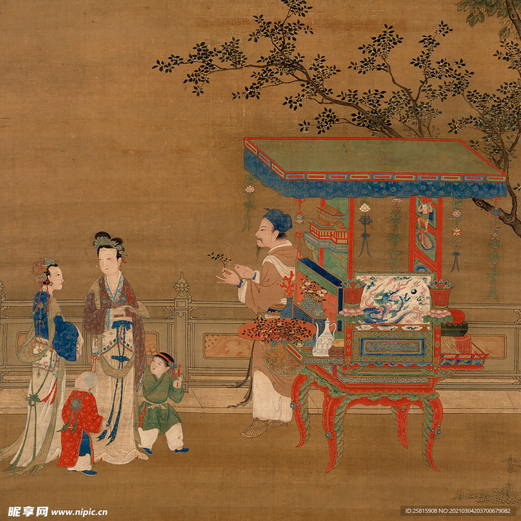 明清画作