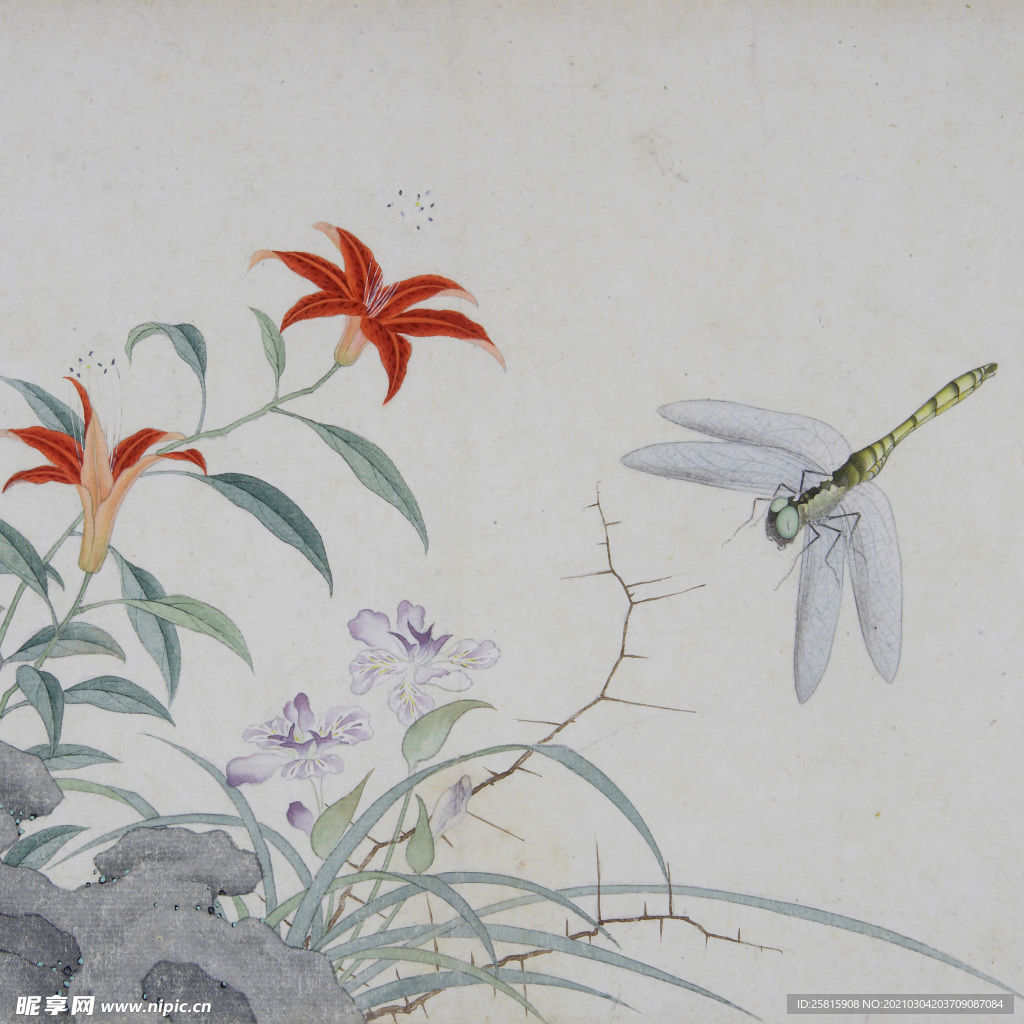 明清画作