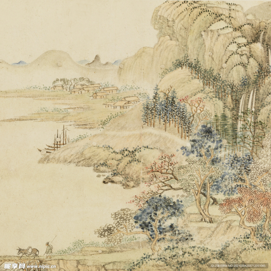 明清画作