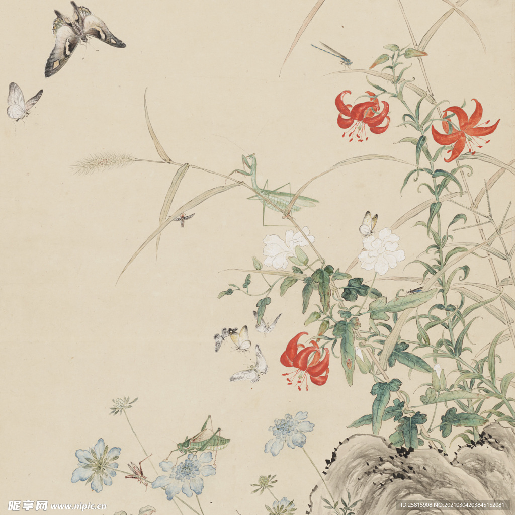 明清画作