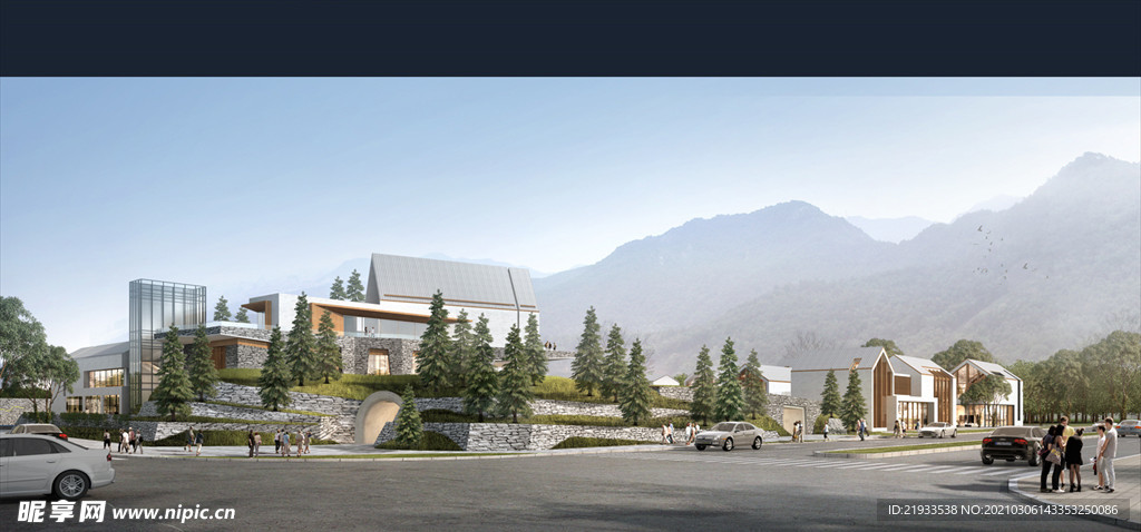 乡村改造入口别墅建筑