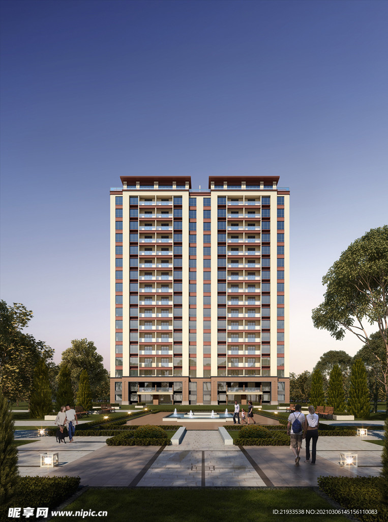 绿城别墅洋房园林大门入口