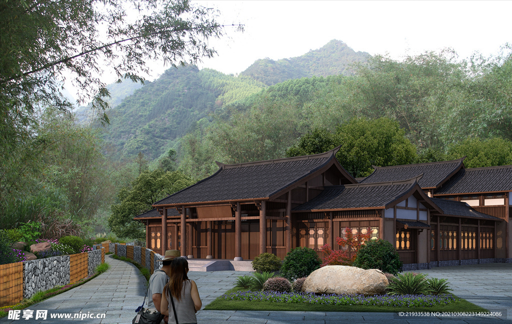 乡村改造寺庙木房子