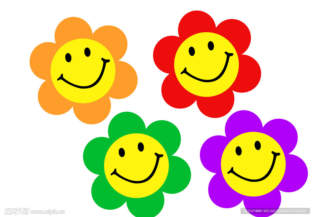太阳花笑脸