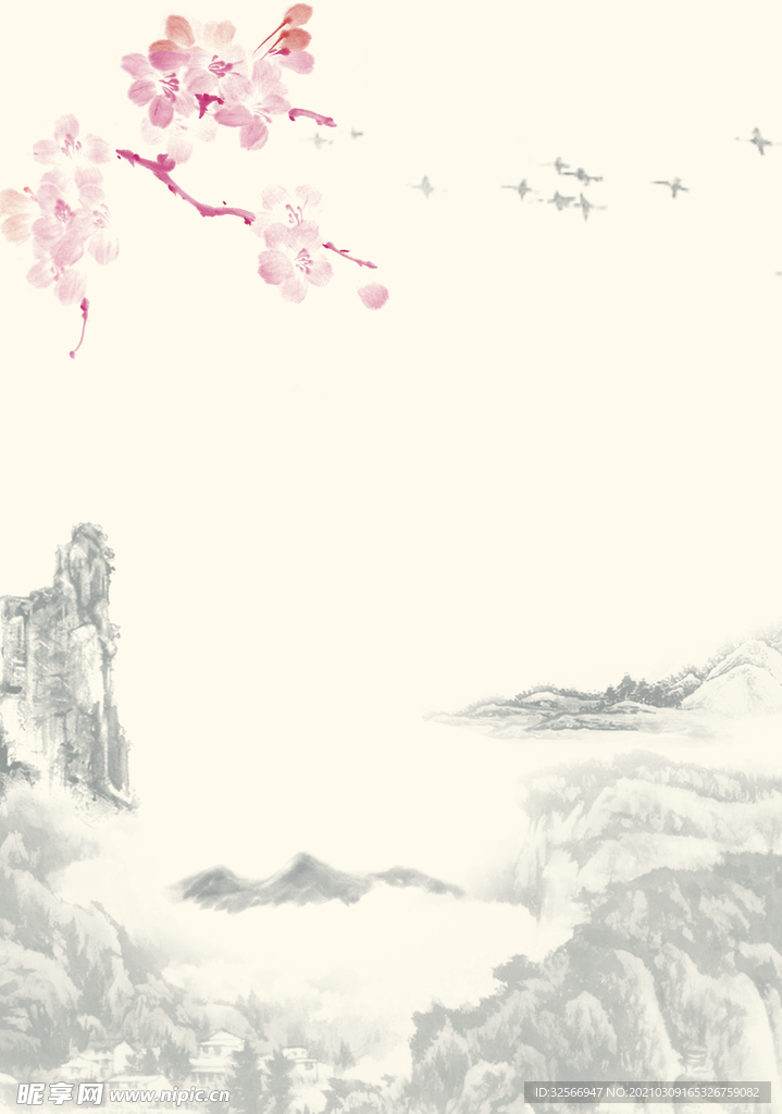 中国风山水图