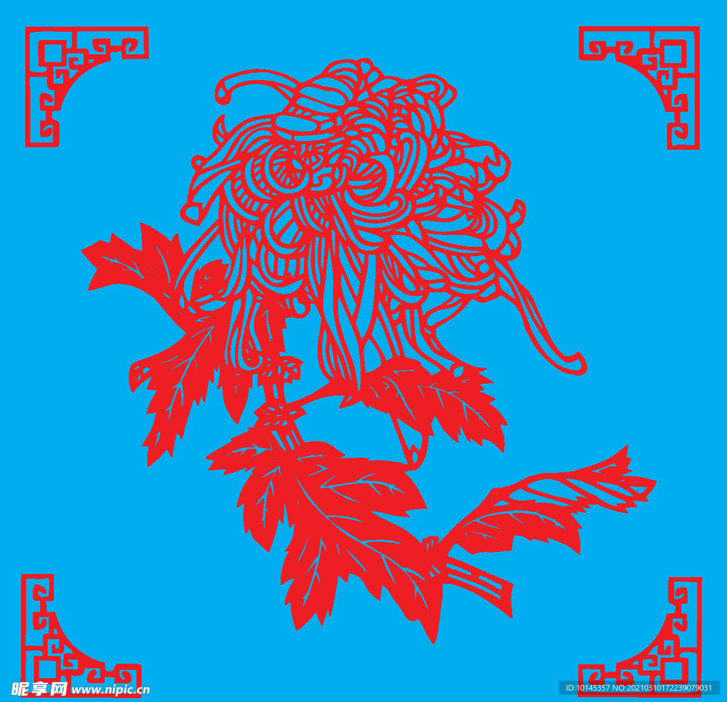 菊花剪纸