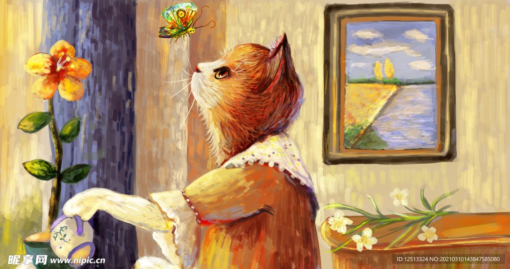 猫咪插画