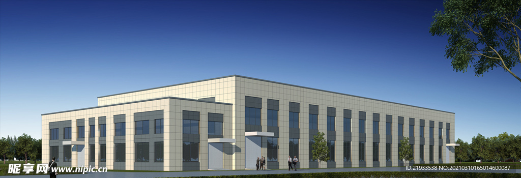 厂房工业园区产业园大门效果