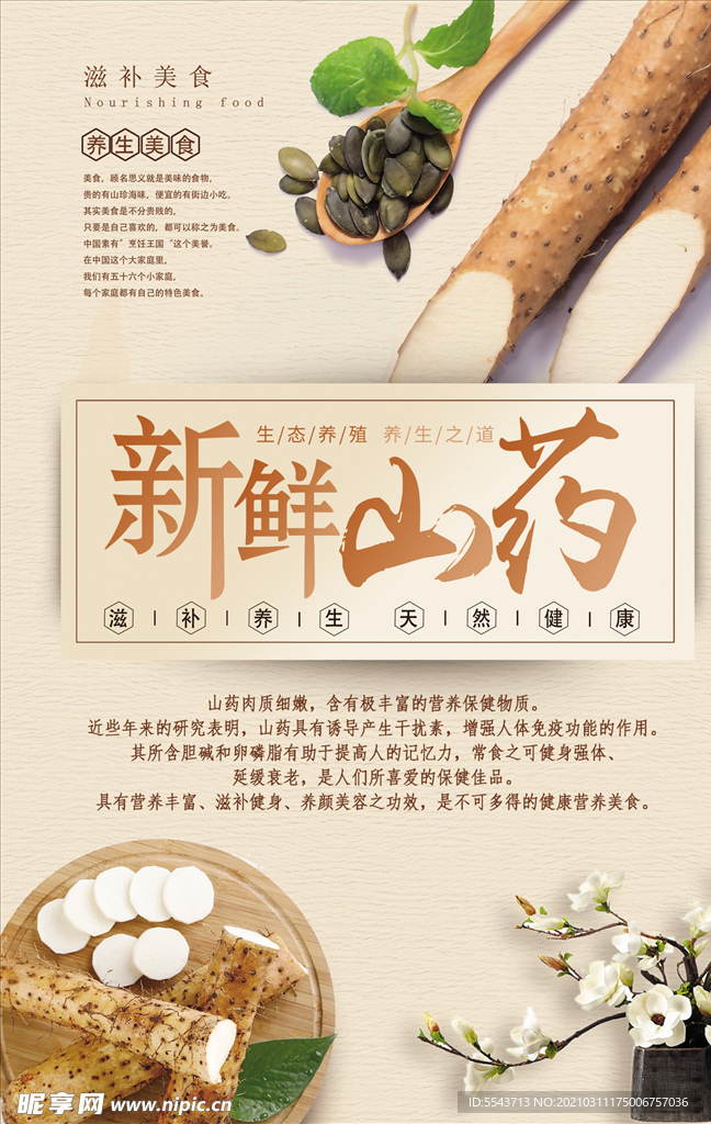 新鲜山药海报