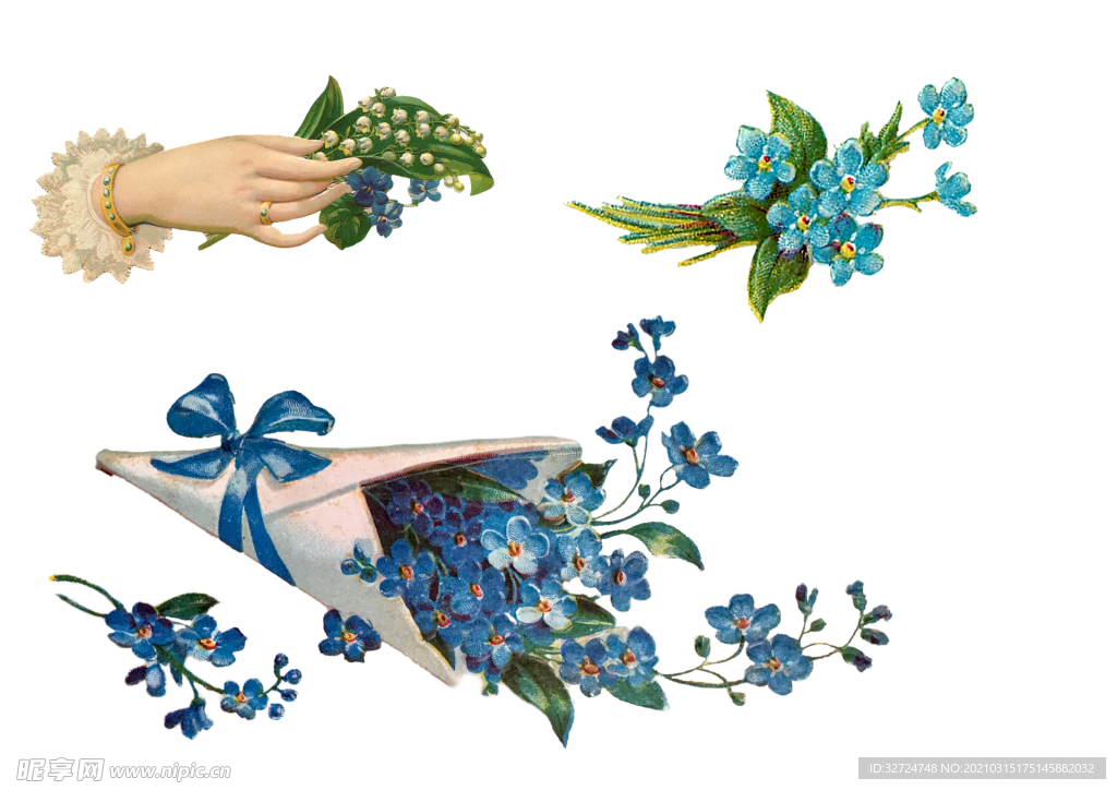 手绘花朵