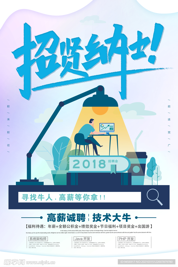 招贤纳士招聘海报