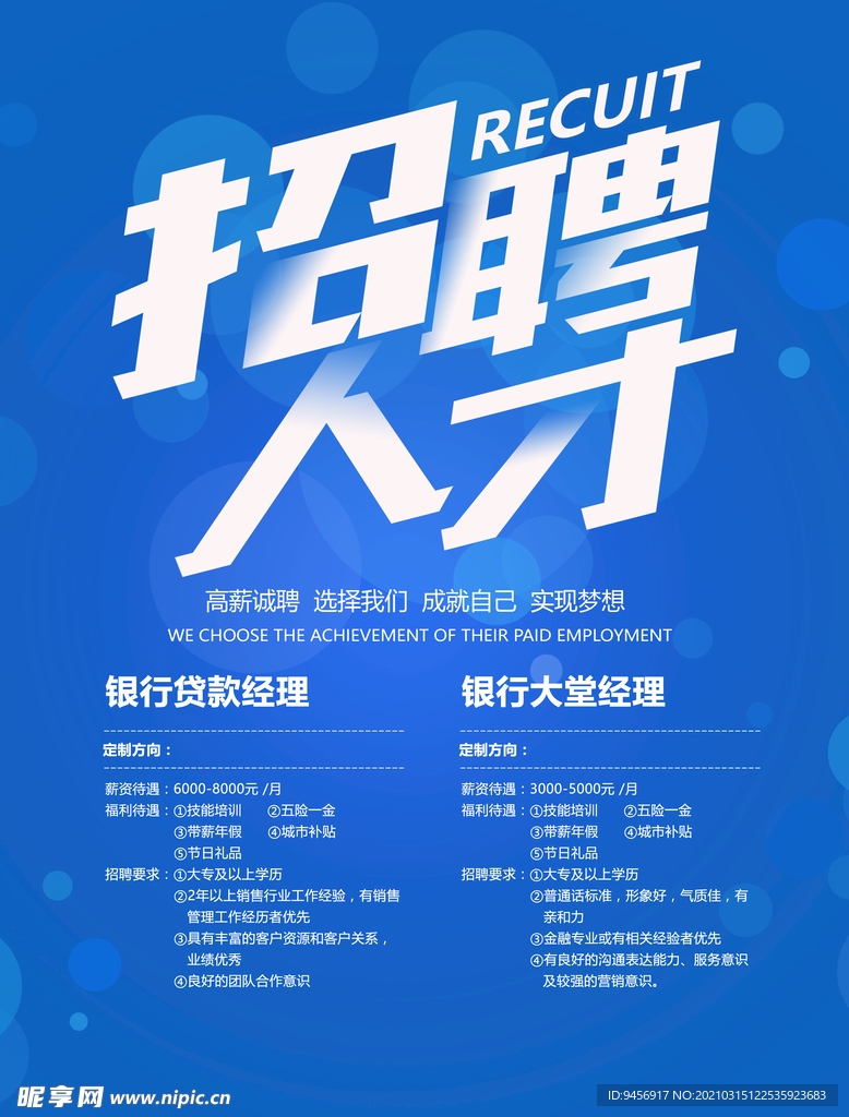 招聘人才海报