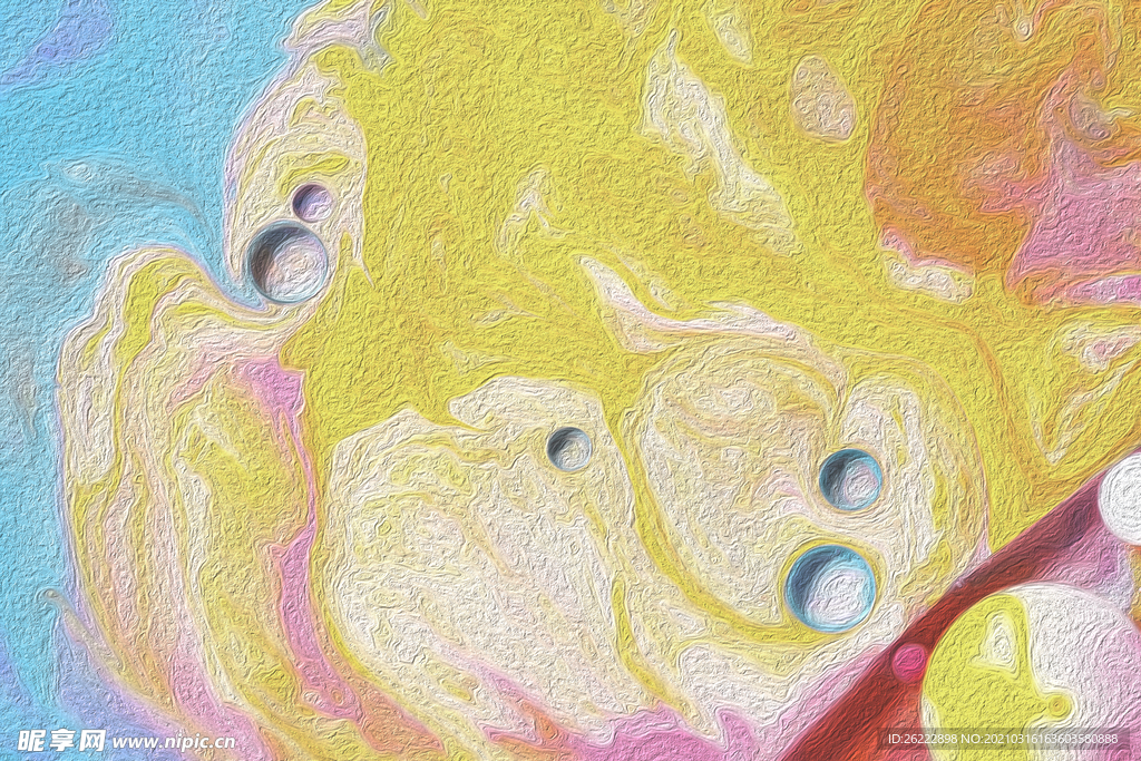 油画 墙面 彩色 肌理